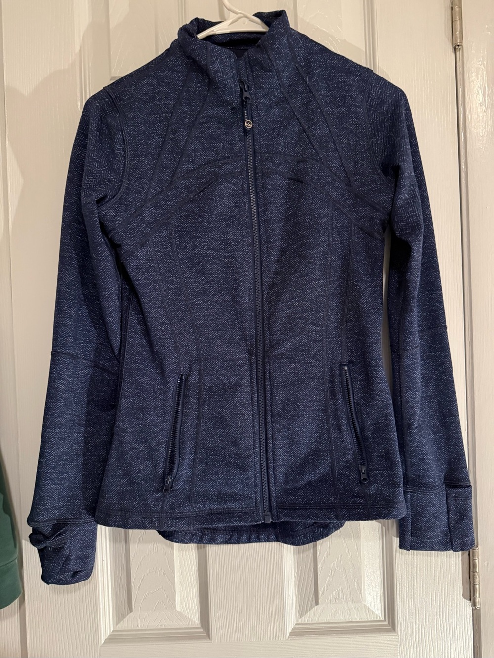 Women’s Heathered Navy Full-Zip Utility Jacket